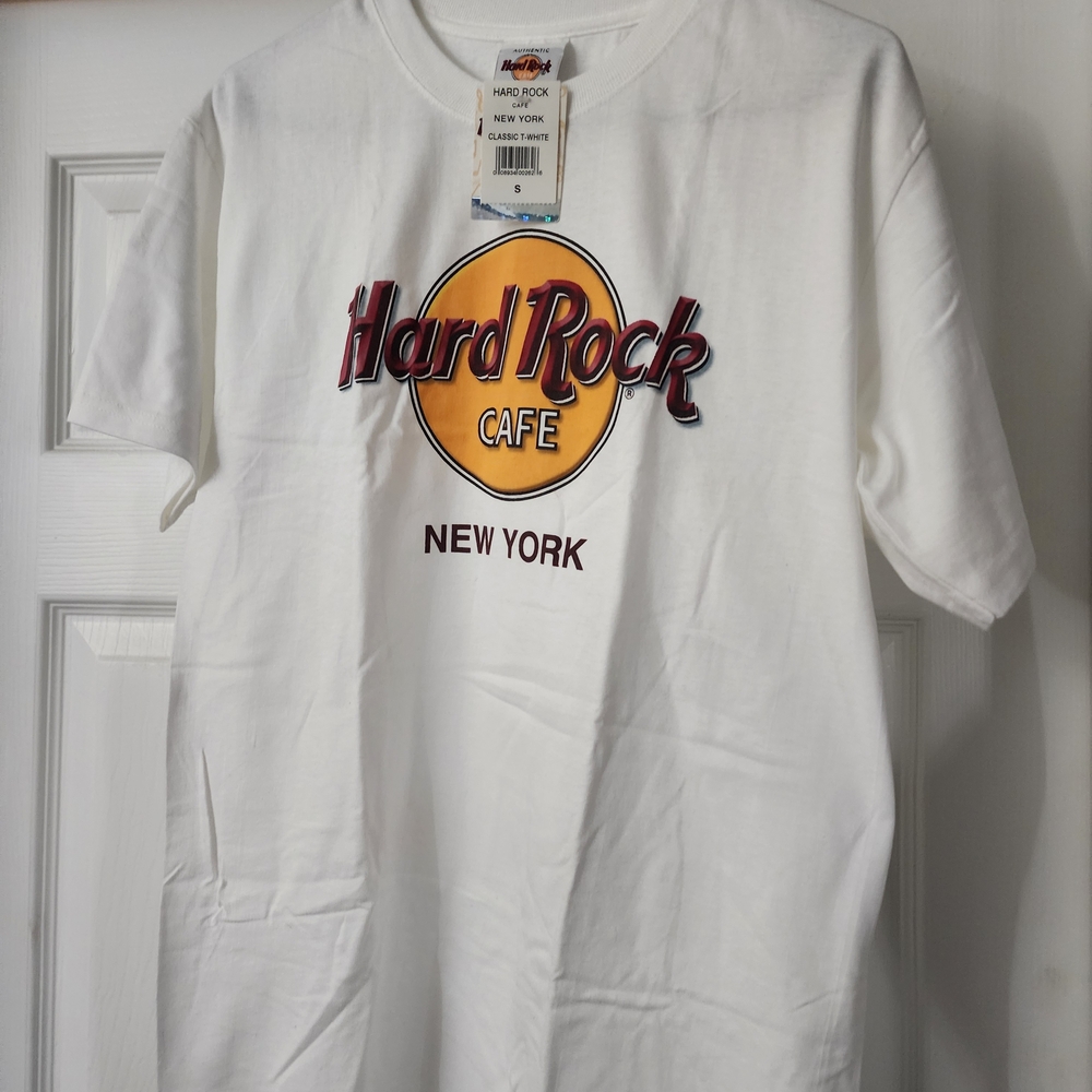 Hard Rock Cafe New York White and Yellow Tee